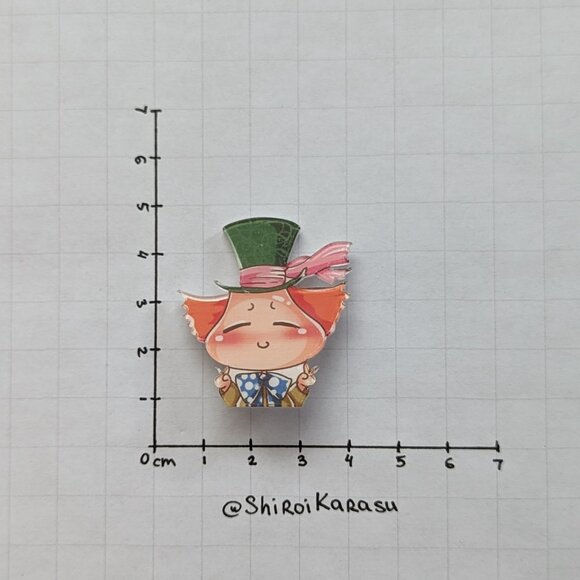 Kawaii One Piece Anime Acrylic Pins Set of 6 NEW - Picture 6 of 13